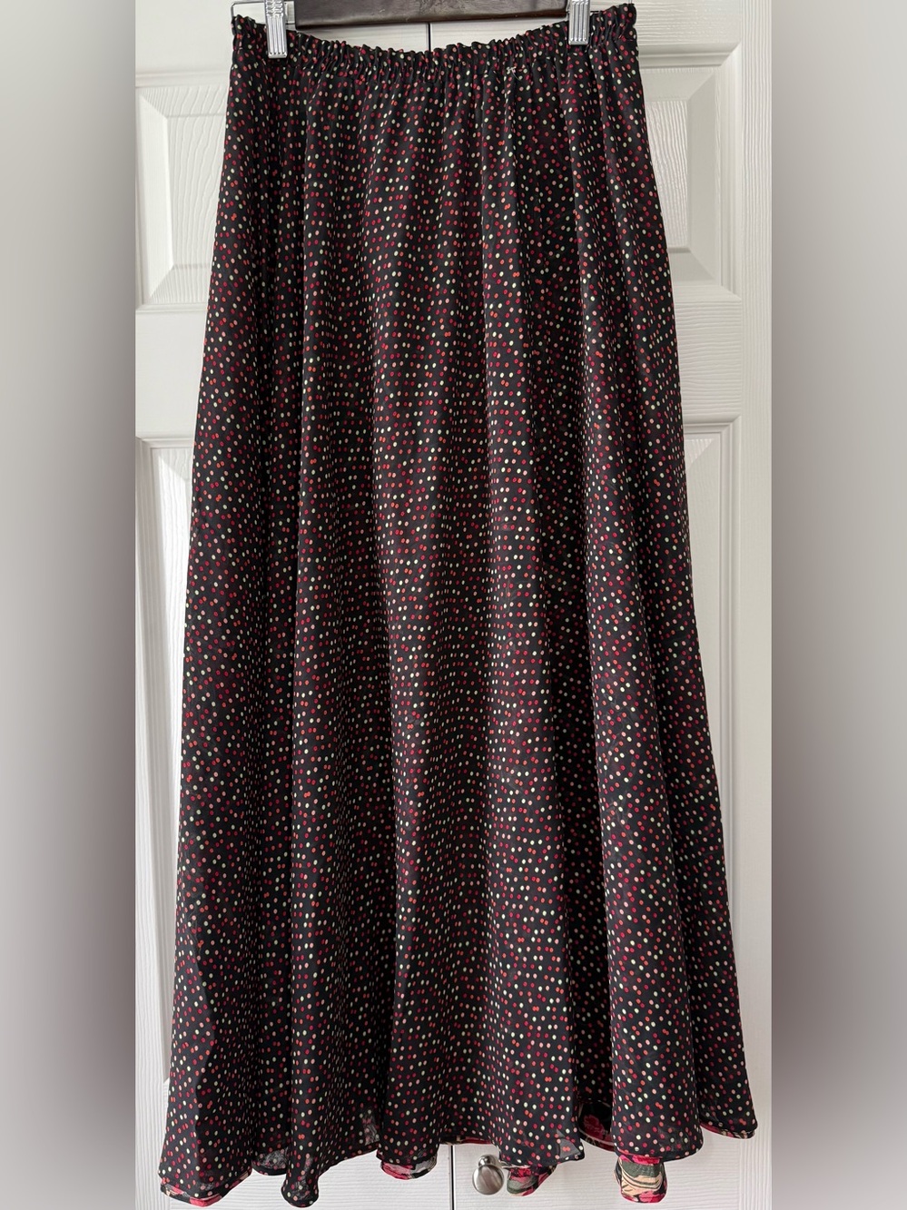 Coldwater Creek Reversible Floral Maxi Skirt NWT Boho Cottagecore Medium - Picture 3 of 8